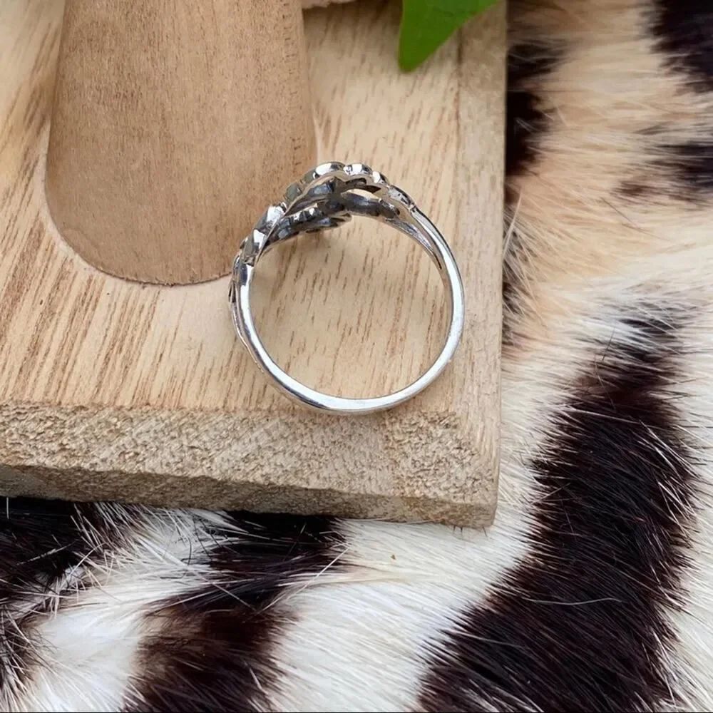 Sterling Silver Multi Butterfly Ring - Picture 3 of 5